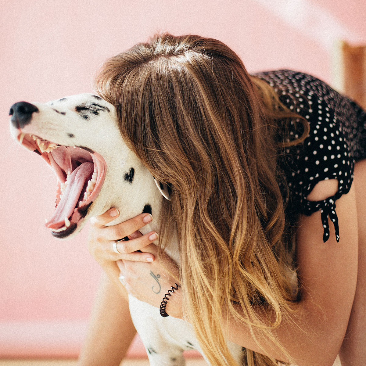 Woman Hugging Dog 1